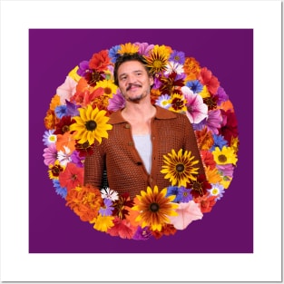 Pedro Pascal Flowerburst Posters and Art